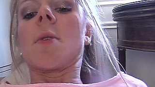 French Blonde Doll Gets a Facial After Hard Fuck