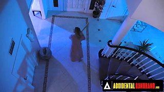 ACCIDENTAL GANGBANG - Hot Charlie Forde Gets Gangbanged By Five Security Guys For Her Protection