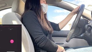 A lucky subscriber takes care of my pleasure while I drive, and I gotta stop to finish!