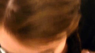 Amateur redhead girlfriend blowjob and anal with creampie