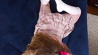 A Naughty Teen Girl Takes Care of Daddy's Cock (i)