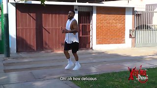 Muscular Trainer Fucks Young Latina Ends Up In Hardcore And Even Sex
