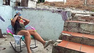 Hot Colombian Visit - Horny Lesbians Lick Hairy Pussy Close-Up