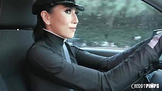 Judy Jolie's natural tits scene by Cherry Pimps