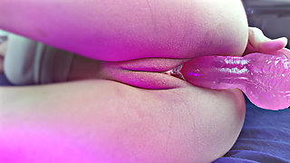 Pussy masturbation with dildo - WET PUSSY
