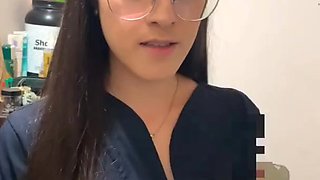 Nurse Student plies her trade by using her nice slim body