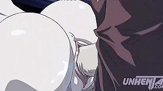 Old monks tied her up and fucked from both sides