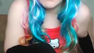 Big Bubble Butt Hot Blonde White Ass Cute Slim Ladyboy Crossdresser Kitty