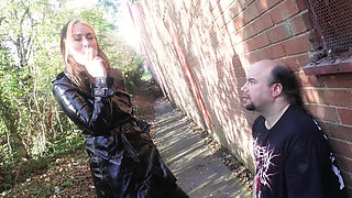 Using a Stranger as Her Ashtray