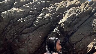 blonde 81yo teen hotty outdoor tease and masturbation