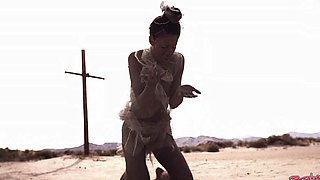 POV video of stunning Tabitha Stevens sucking his hard dick