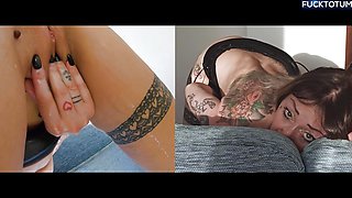 Rough Anal Pounding makes her squirt (at min. 04) Anal Creampie: he empties the day's load into her asshole. DIRTY TALK ENG SUB