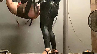 Sissy Handsfree Cums Prematurely in Chastity During Pegging and I Humiliate Him