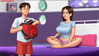 EXTREME ANAL, PUSSY FUCKING WITH HUGE Dildo TOYS, Busty Slut Loves Big Sex Toys - Summertime Saga 3D Hentai Porn Games