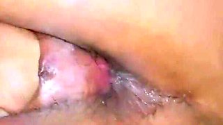 Fisting and Anal Sex - He Inserts His Hand in My Tight Pussy While Fucking My Ass