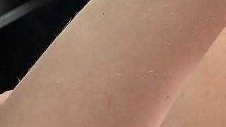 Smoking in my car hairy pussy