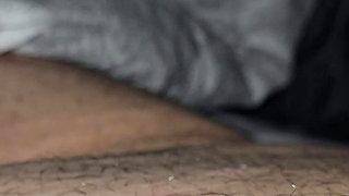 Step mom hand pulled out step son dick without shame and handjob