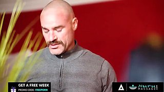 Nuru Massage Threesome With Boss MILF and Intern - Hot Oil Sex With Big Tits and Blowjob