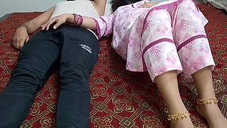 Stepmom Fucks Step Son Hard - Rough Desi Sex with Big Cock & Cumshot