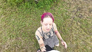 Outdoor Field Blowjob