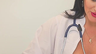 Naughty MILF Doctor Helps Me Soothe My Sore Testicles by Riding My BBC