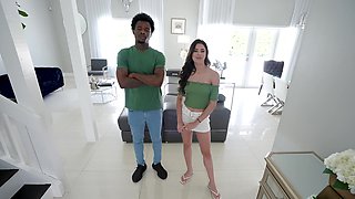 Kylie Rocket enjoys riding the big black cock of Damion Dayski in this hot interracial scene.