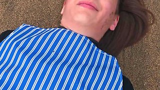Beautiful BDSM submissive Silvia Soprano gets roughly used on a private beach in Norway