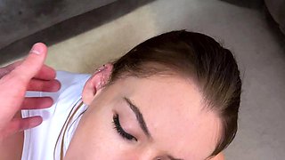 Hot Brunette Girlfriend POV Blowjob
