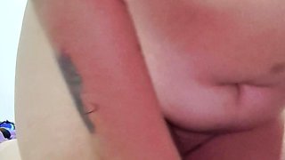 my wife and i started the gym and arrived home very horny after watching some sexy asses and we fuck rough in bed