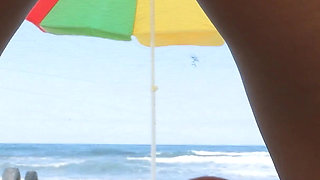 Almost Caught Having Risky Sex with a Stranger on the Beach!