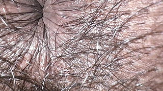 Asshole Beathing Extreme Closeup