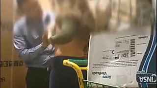 Busty fucks employee of Bodega Aurrera
