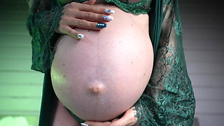 9 Month Pregnant Belly Is so Huge! Look at It