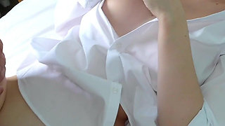 While Mom Is Shopping, Her Horny Stepdaughter Is Moaning Under Her Foster Dad's Huge Dick!