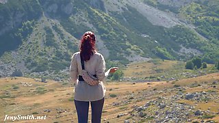 Hiking in a canyon