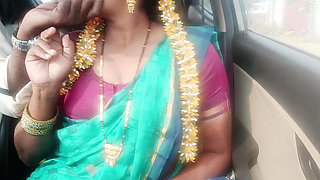 Step Dad Daughter in Law Car Sex, Telugu Dirty Talks, Part -1