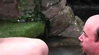 Foot Worship in the Waterfall
