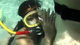 Asian Scuba Pool Fuck