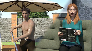 My Stepbrother's Wife #6 Jennifer Got Turned on Watching Me Clean Shirtless