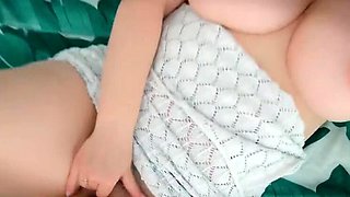 Chubby Wife Morning Sex - Big Natural Tits & Huge Ass Solo Masturbation