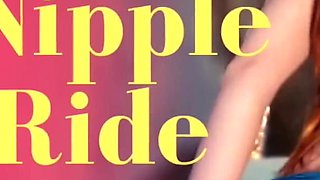 Ginger Lev Strips Down Teasing You with Her Sweet Pink Nipples