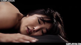 Asian Cum Bitch Extreme Creampie - CUMFLATION 2 With Emiri Momota Filled With Cum Nonstop