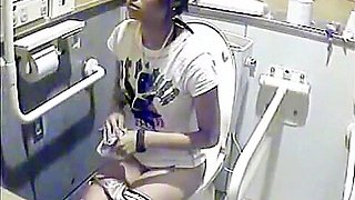 Toilet girls exposed on camera spy