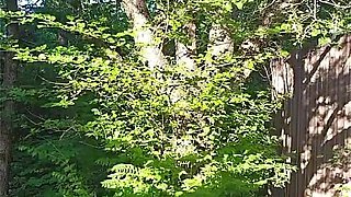 Teasing and Masturbating Out in the Woods