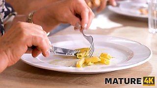 Mature4k. fellow gives sexual delectation to horny customer in husbands presence