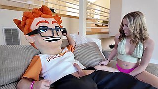 Shaved Teen Becky Summer Strokes and Blows PornDude