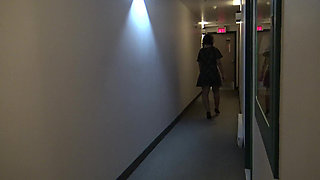 Stepmom Lets Stepson Cum in Her Panties Before She Goes to Work