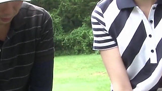 Another Day Playing Golf and Sucking for This Super Sexy and Her Handsome Man