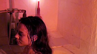 SMALL TIT BRUNETTE TATTOOED TEEN GIRLFRIEND CAUGHT IN SHOWER