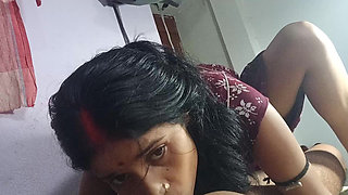 Rinki Bhabhi Sucked Her Own Dick and Then Inserted Her Dick in Her Pussy, Hindi Story of Great Fucking